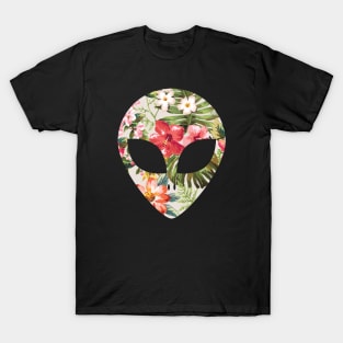 Tropical Alien Head T-Shirt